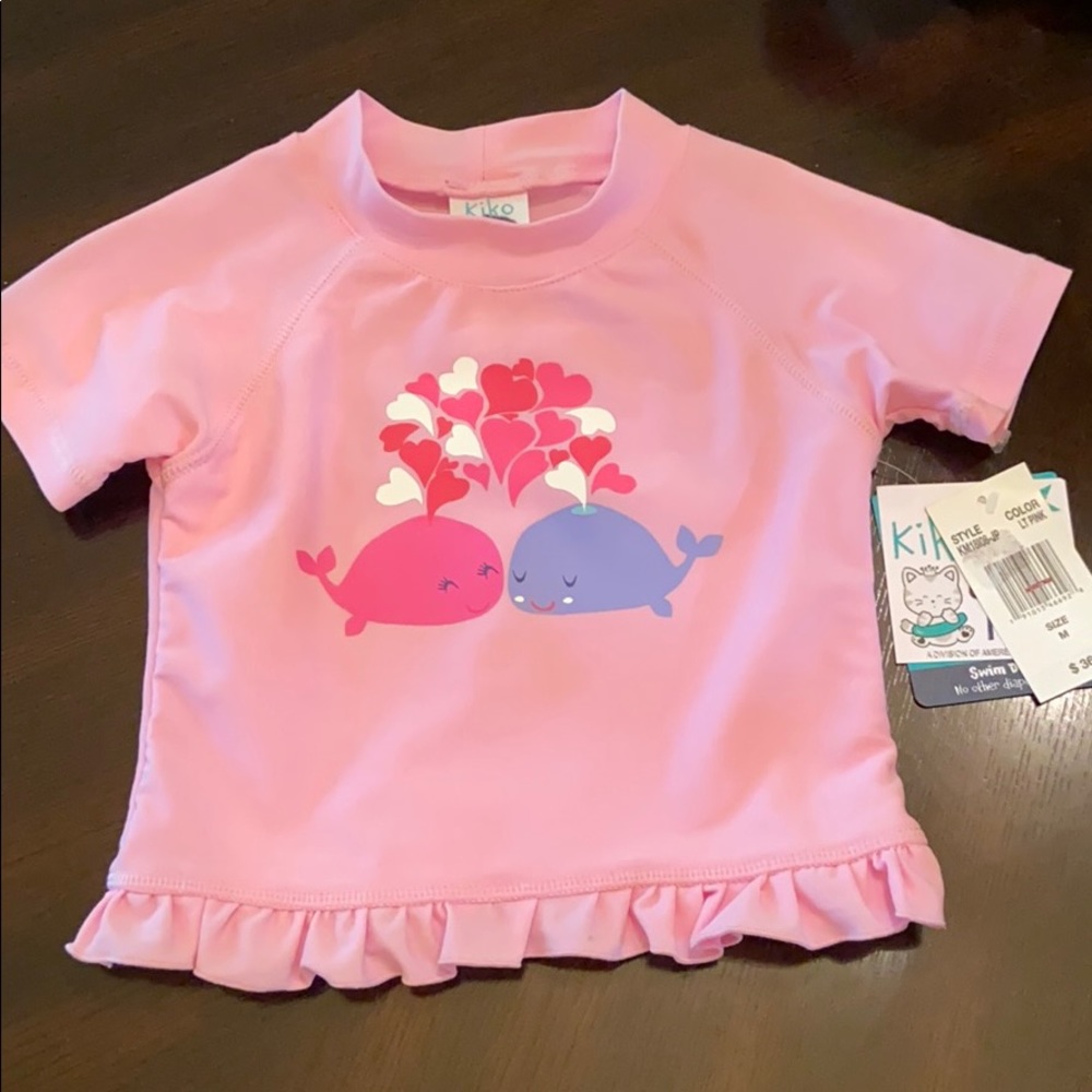 Adorable Swim Shirt in Pink by Kiko and Max BNWT